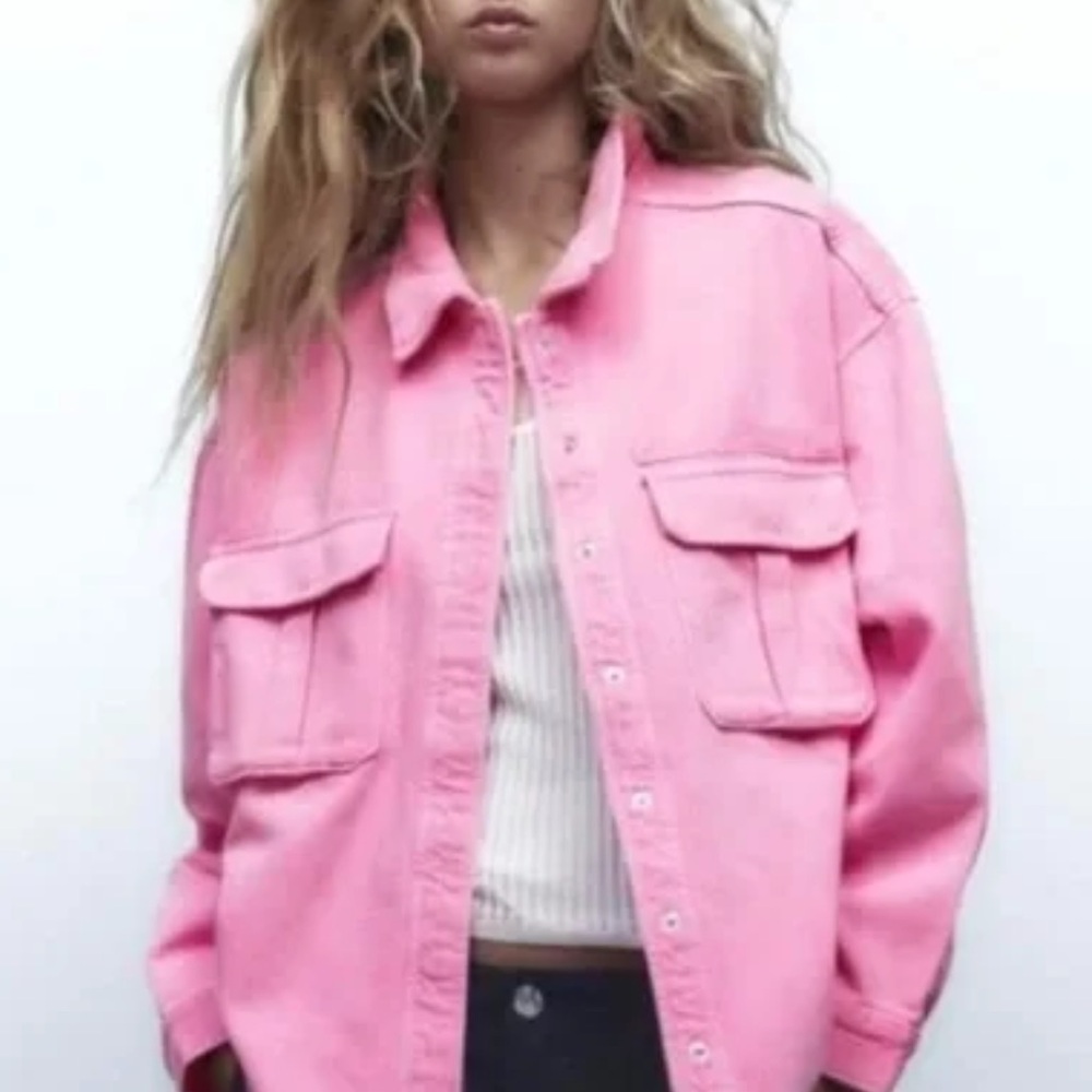 Mittoshop oversized pink shirt/ jacket Medium - Picture 1 of 8